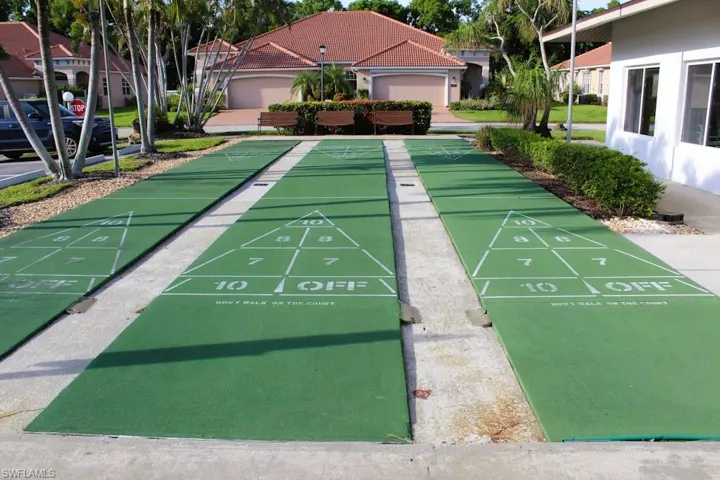 Surrounding community with shuffleboard