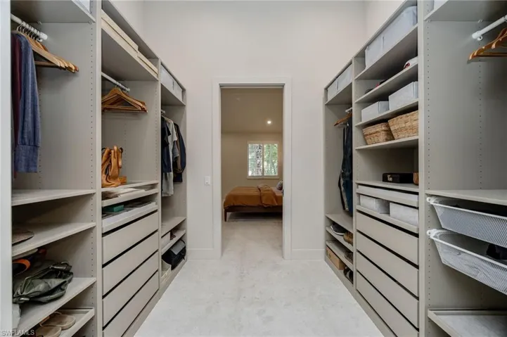 Custom primary closet