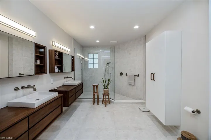 Gorgeous high end remodel of primary bathroom