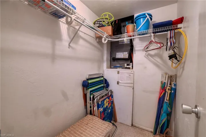 Spacious closet featuring carpet