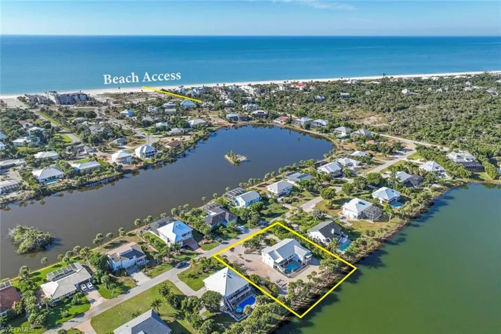 Aerial View Beach Access