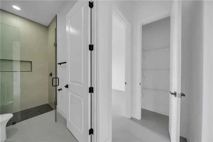 Full bathroom with a stall shower