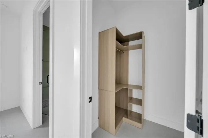 Closet with a relaxing sauna