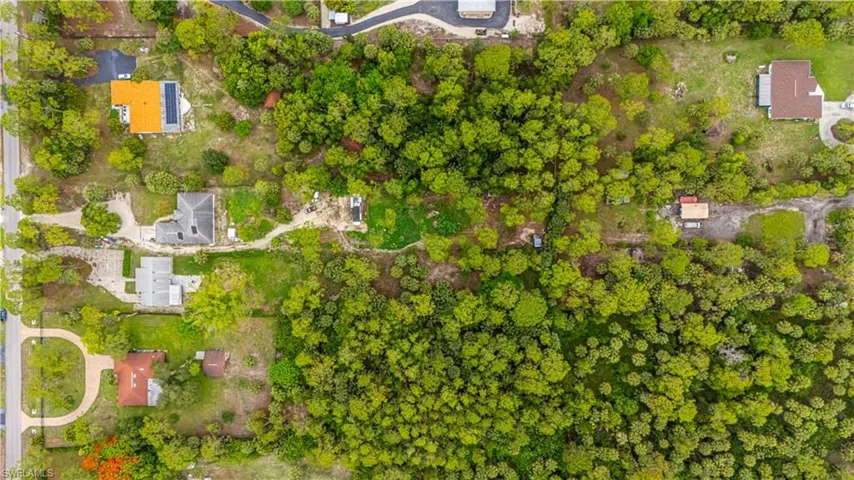 Aerial view of property's location