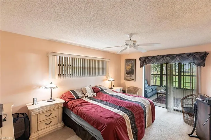 Large Master Bedroom with golf course view