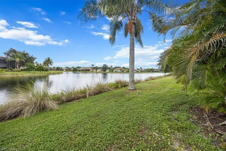 Tranquil lake view from additional patio area & lanai