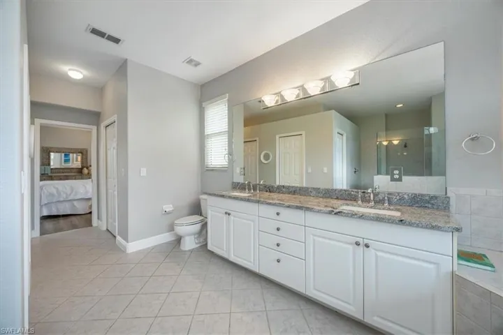 Primary bath with double sinks