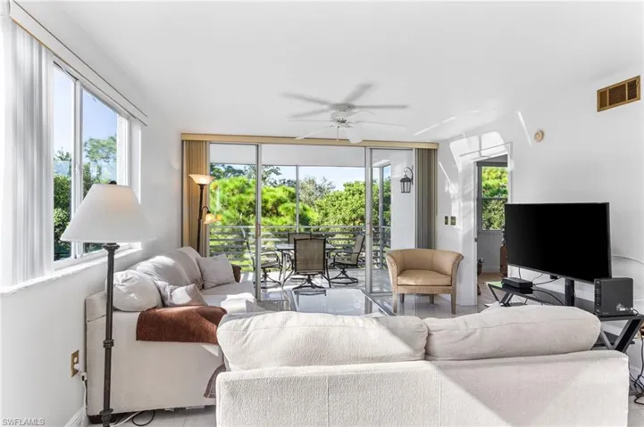 Enjoy the southwesterly preserve view, even from the couch!