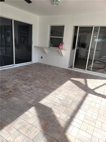 extra large pool deck - this is the under-cover section