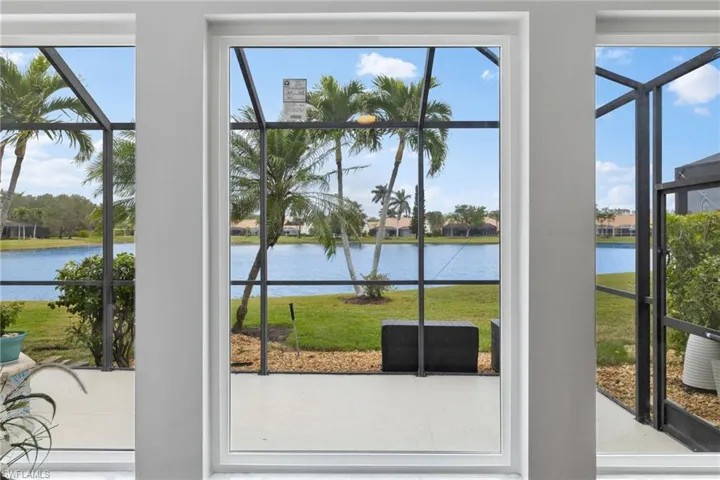 Water view thru the Brand New Hurricane Impact Window