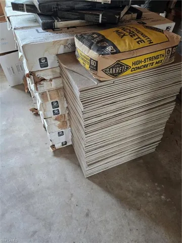 Tiles for entire floor plus baths