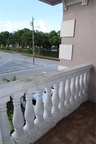 uncovered balcony from