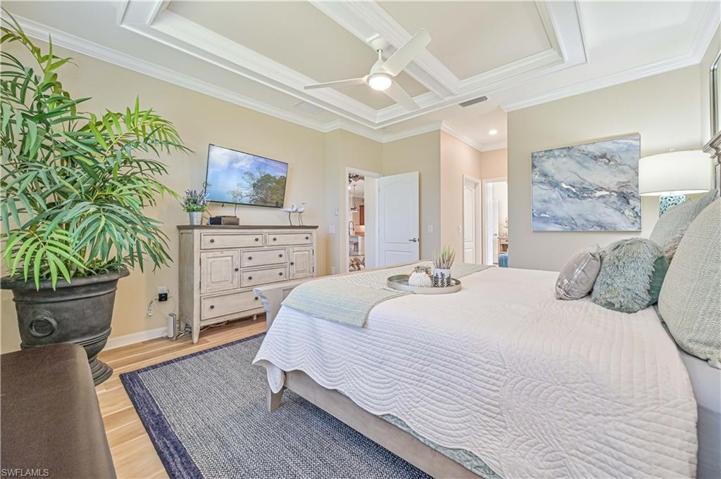 Wood Tray Ceilings Throughout