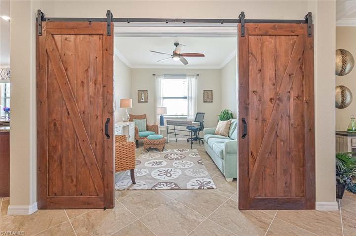 Barn Door Entry to Den