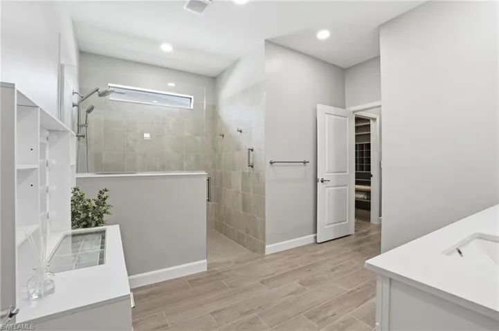 Dual Sinks and walk in shower