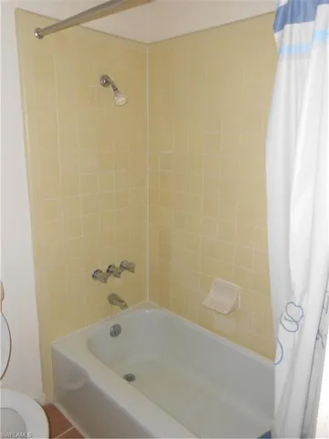 Full bathroom featuring shower / bathtub combination