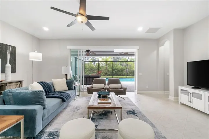 The main living area slider doors pocket, allowing the outside in