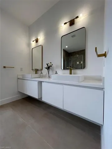 Bathroom with double vanity