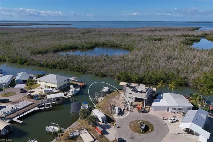 Drone / aerial view looking south west