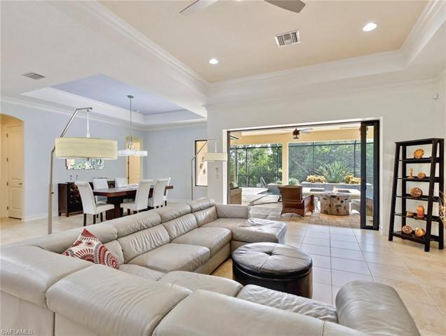Great Room with a wall of sliders to Lanai