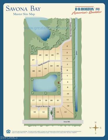 Savona Bay site plan - 15935 Tropical Breeze is Lot 8