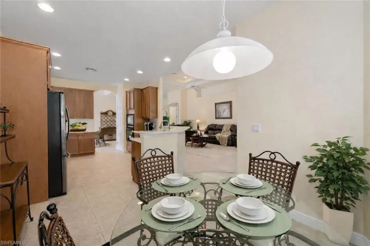 Breakfast room open to the Kitchen