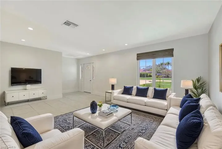 Staged living room
