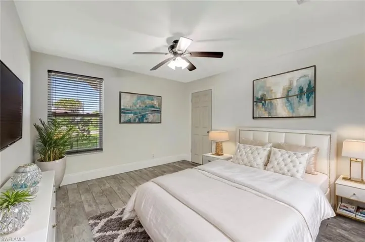 Staged bedroom