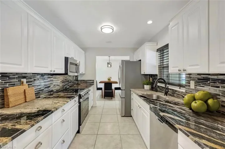Staged kitchen