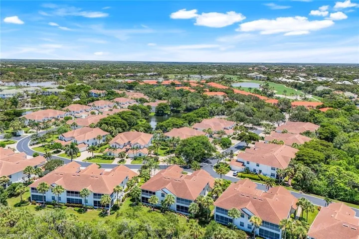 Beautiful aerial view showing Bay Pointe’s location within Bonita Bay.