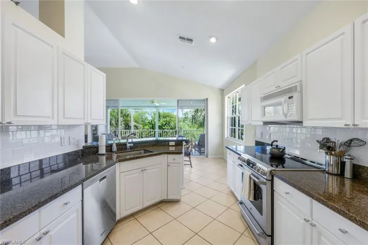Plenty of counter space and storage for the home chef.