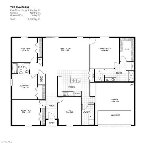 View of floor plan / room layout