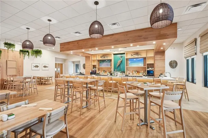 Dining area featuring light hardwood / wood-style floors