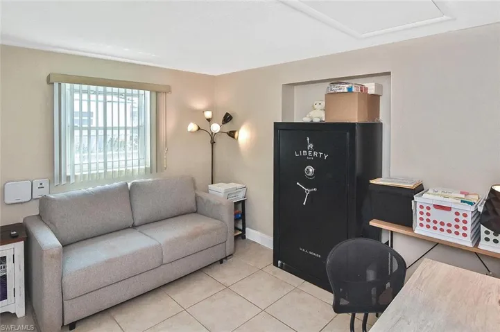 Bedroom #2, here used as a den/office area