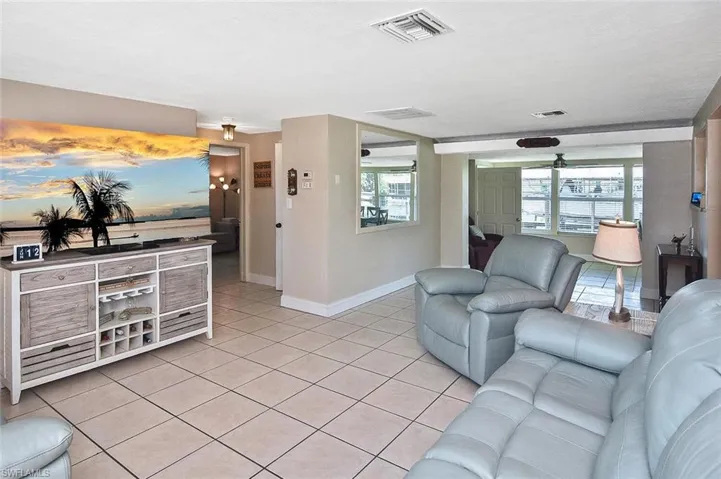 Tile flooring throughout the home keeps you cooler in the hot summer months...