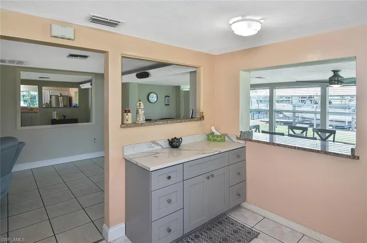 ...and a perfect area for a coffee bar!