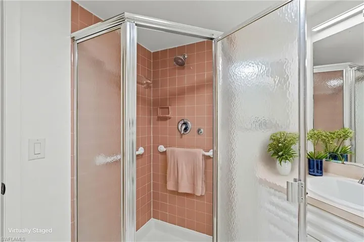 ENSUITE BATH WITH SHOWER - VIRTUALLY STAGED