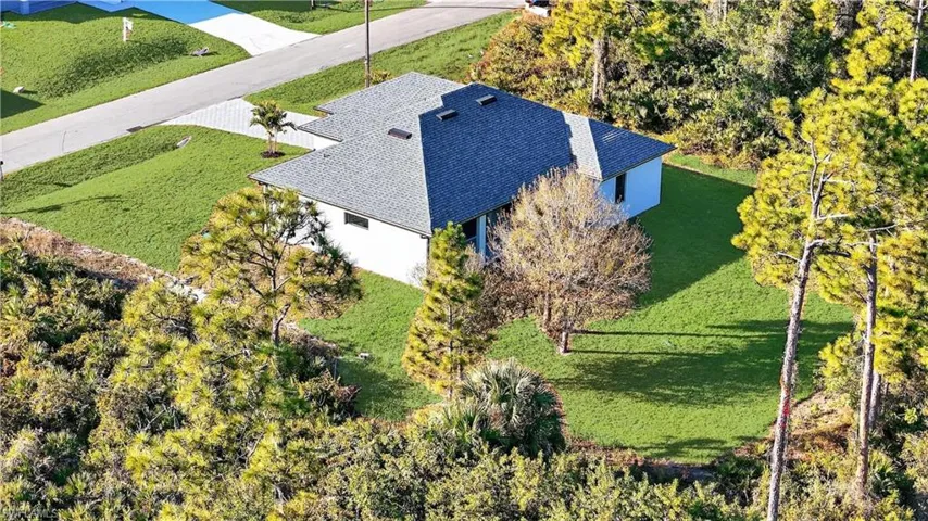 View from above of property