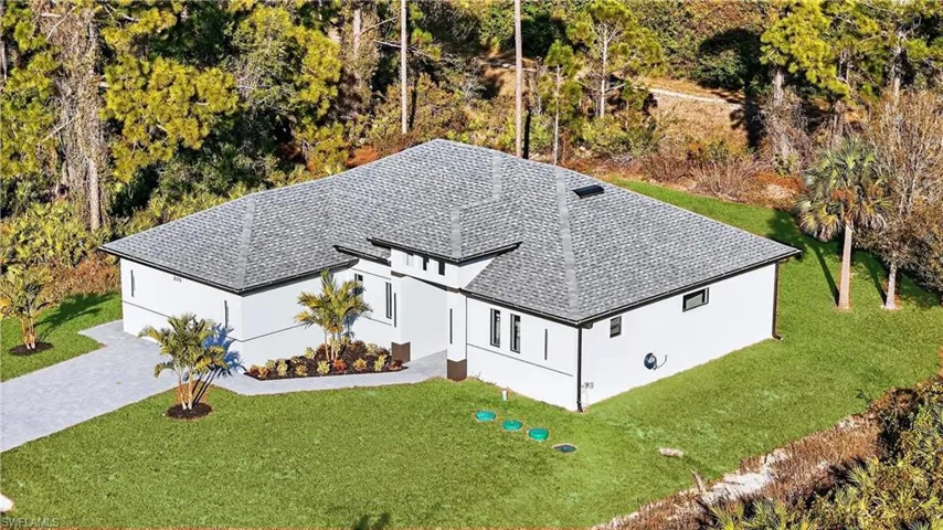 View from above of property