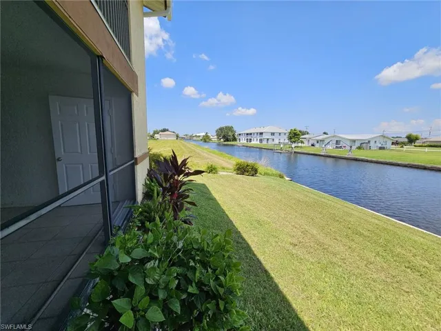 View of yard featuring a water view