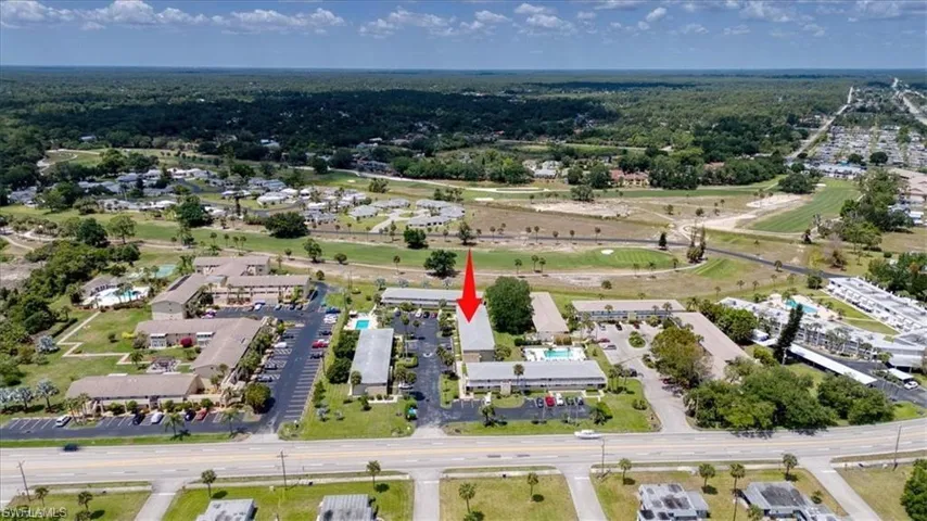 Aerial view of property and surrounding area