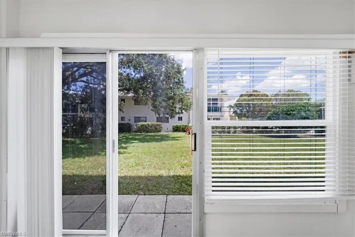 Doorway to outside with cooling unit