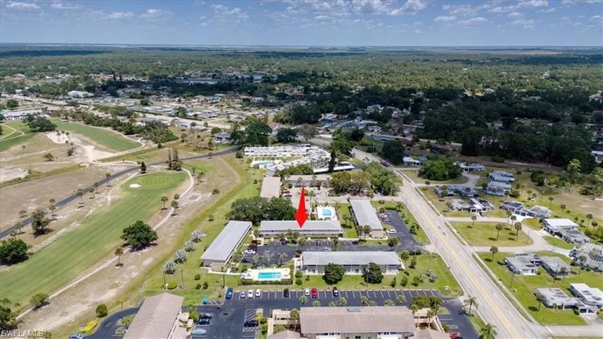 Aerial overview of property's location