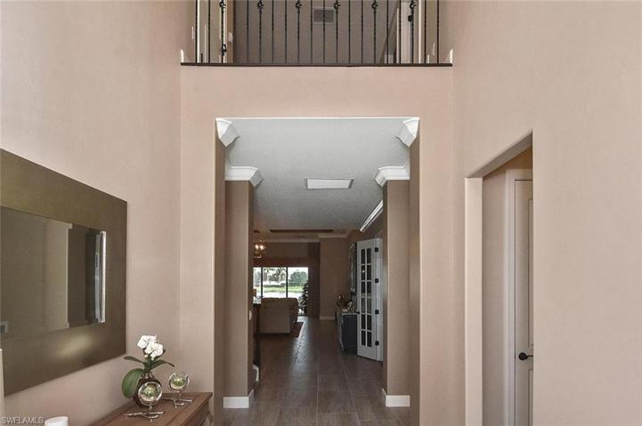 Grand Foyer with soaring ceiling.