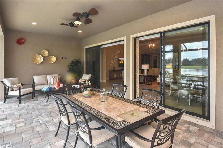 An outside Living and Dining Area