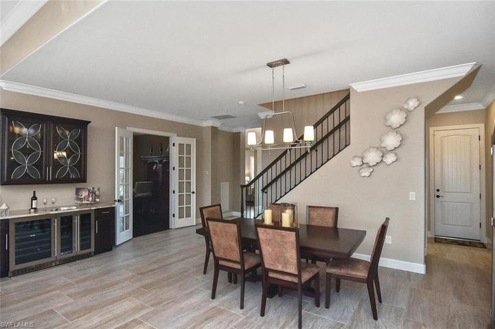 Dining Area with built in buffet and wine and soft drink chillers
