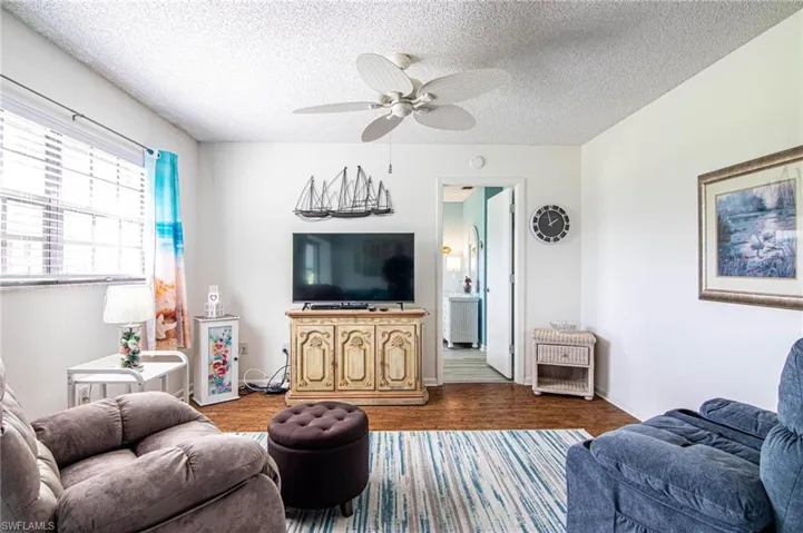 This entertainment area is perfect for reading or watching your favorite shows.