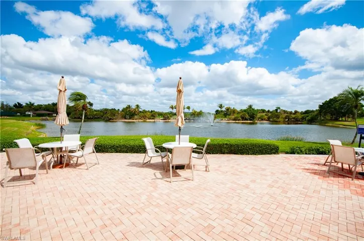 Patio are overlooking lake