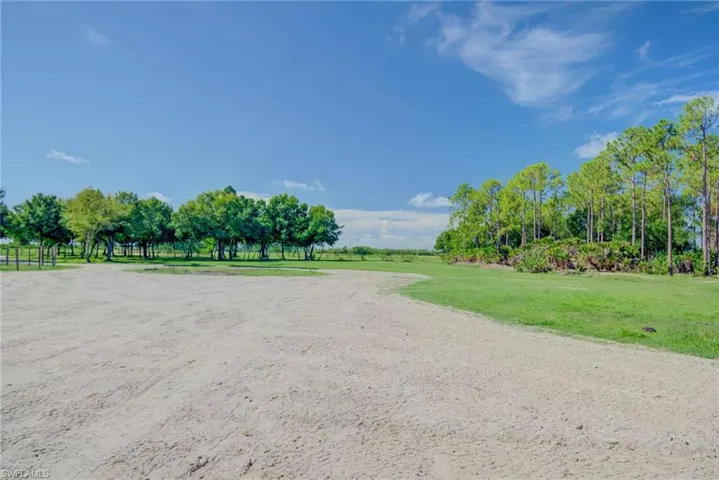 View of green lawn with a SHED