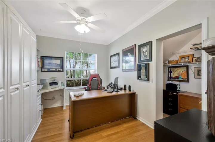 Great walk-in closet in 3rd bedroom/flex space